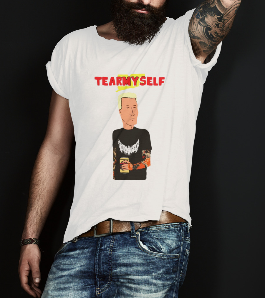 TEAR Myself Boomhauer Rick And Morty Crossover T-Shirt