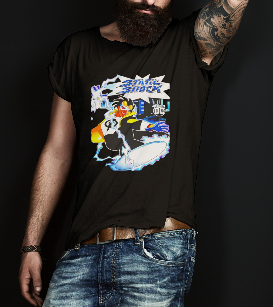 Static Shock DC Comics Electric Hero Iconic T-Shirt