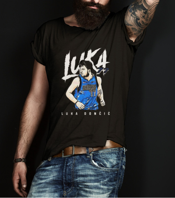 Luka Doncic #77 Dallas Mavericks NBA Player T-Shirt