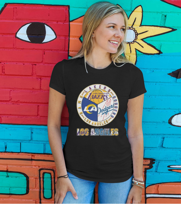 Los Angeles Lakers Dodgers Rams City Champions T-Shirt