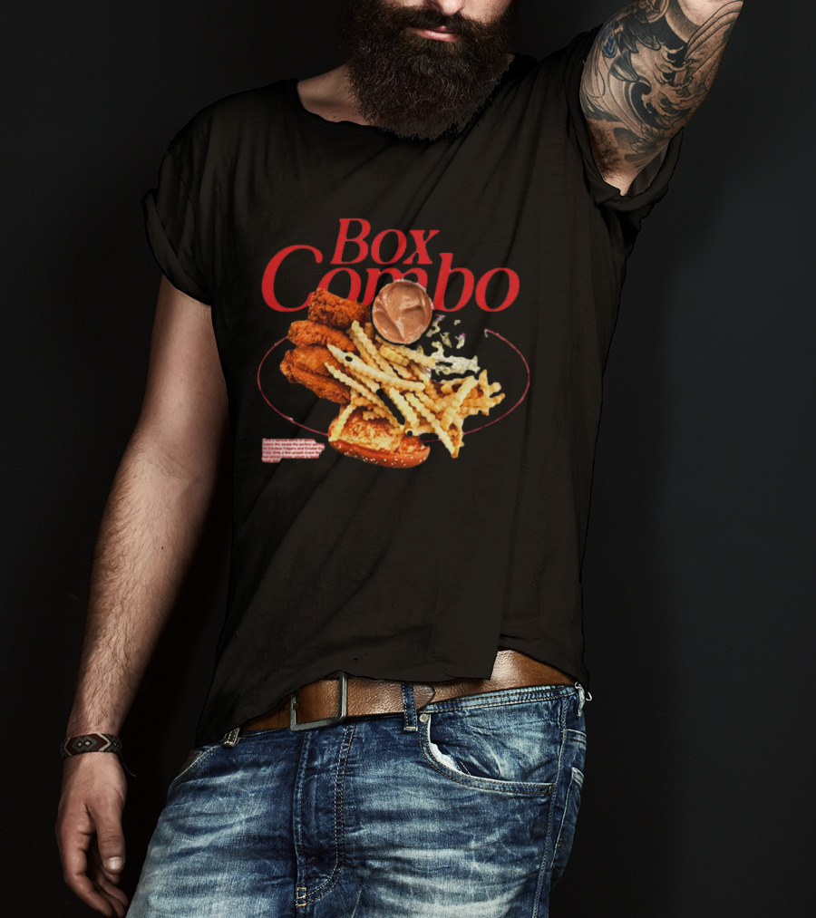 Box Combo Raising Cane's Chicken Fingers Crinkle-Cut Fries Texas Toast T-Shirt