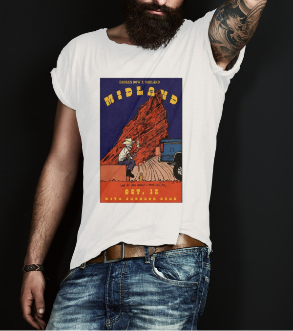 Broken Bow X Midland Live At Red Rocks Morrison CO Oct 12 With Jackson Dean T-Shirt