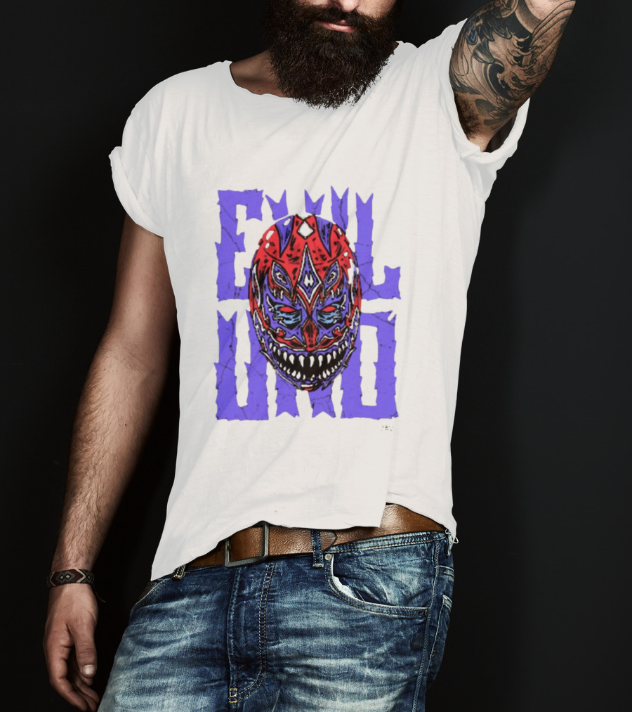 Evil Uno Mask Monster AEW T-Shirt