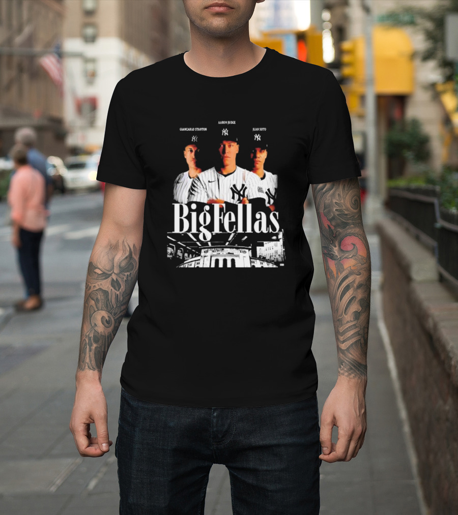 Giancarlo Stanton Aaron Judge Juan Soto Big Fellas New York Yankees Stadium T-Shirt