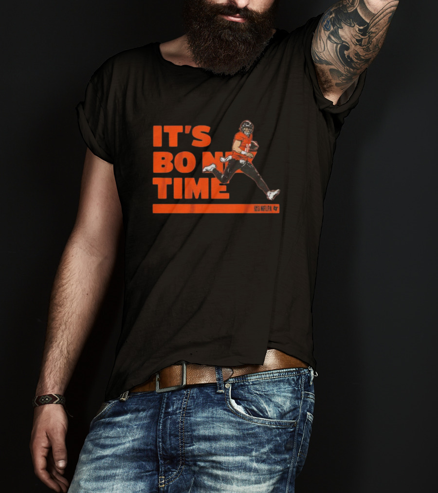 It's Bo Nix Time NFLPA Football Action T-Shirt