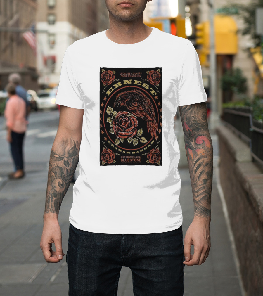 Legalize Country Music Roadshow Ernest Graham Barham October 25 2024 Bluestone T-Shirt