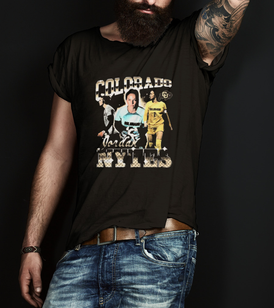 Colorado Buffaloes Jordan Nytes 90s Style Soccer Player CU T-Shirt