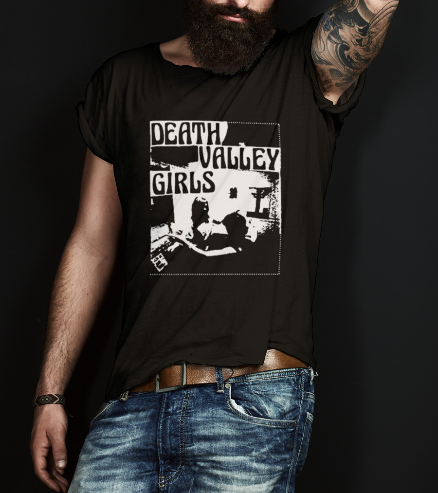 Death Valley Girls Monochrome Scene Arms Up T-Shirt