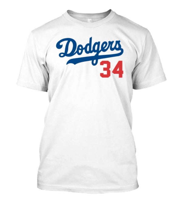 Dodgers 34 Los Angeles Jack Honoring El Toro Fernando Valenzuela T-Shirt
