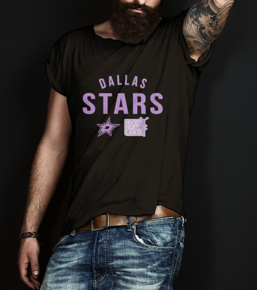 Dallas Stars Hockey Fights Cancer T-Shirt