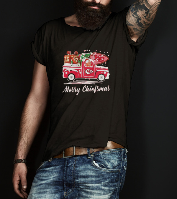 Merry Chiefsmas Kansas City Chiefs Football Holiday T-Shirt