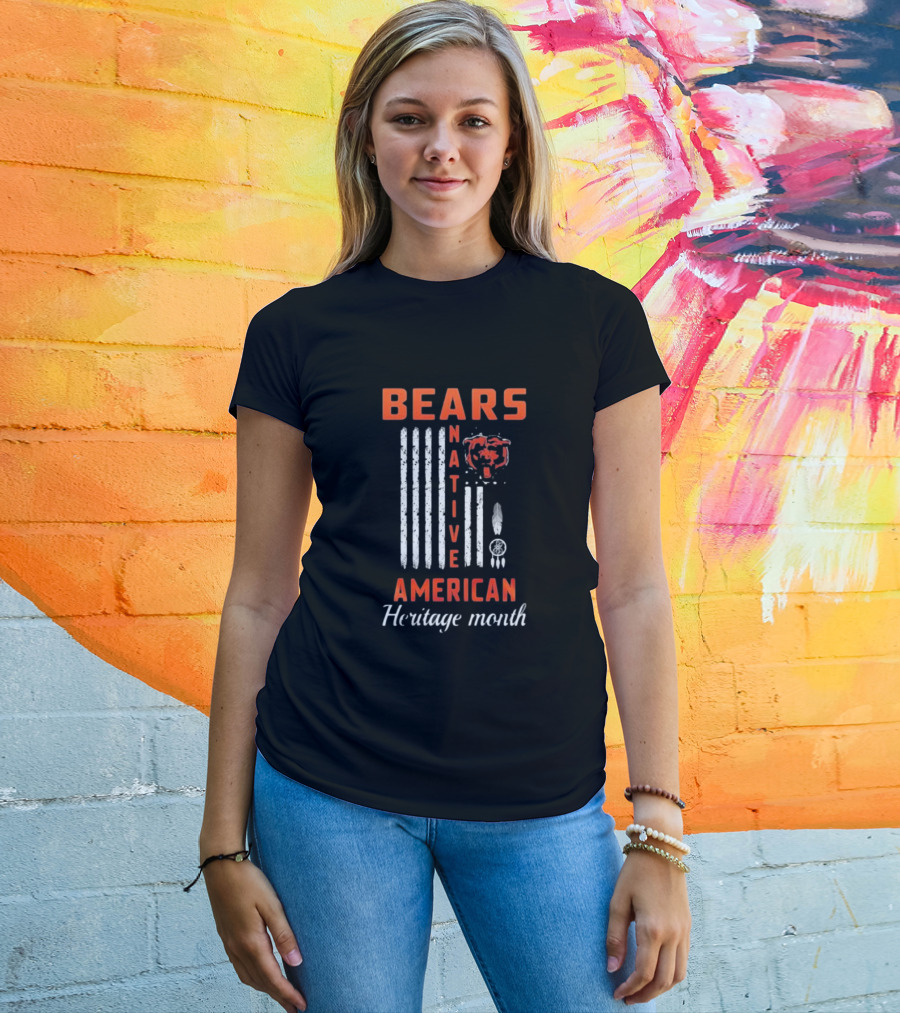 Chicago Bears Native American Heritage Month Bears American Heritage Month T-Shirt