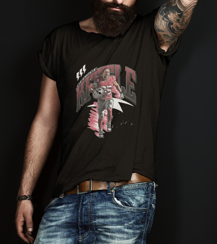 George Kittle San Francisco 49ers Football Retro 85 Signature T-Shirt