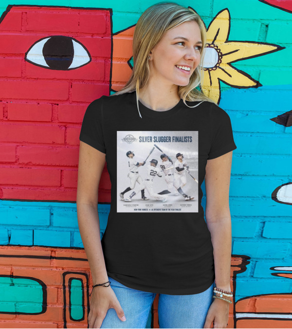 NY Yankees Silver Slugger Finalists Giancarlo Stanton Juan Soto Aaron Judge Gleyber Torres AL Offensive Team Of The Year Finalist T-Shirt
