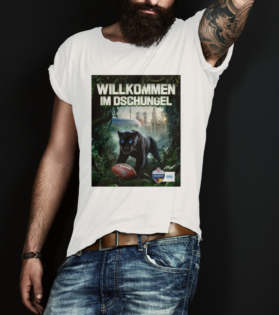 Willkommen Im Dschungel NFL München The Panthers Are Coming T-Shirt
