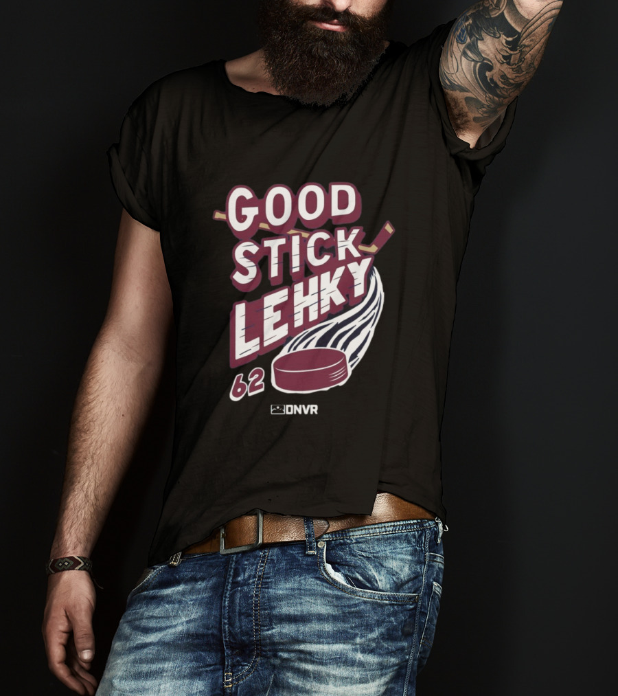 DNVR Good Stick Lehky 62 Hockey Puck And Stick T-Shirt
