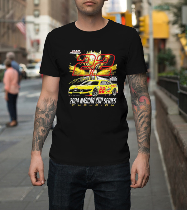 Shirt: Team Penske 22 Joey Logano 2024 NASCAR Cup Series Champion T-Shirt Team Penske 22 Joey Logano 2024 NASCAR Cup Series Champion T-Shirt