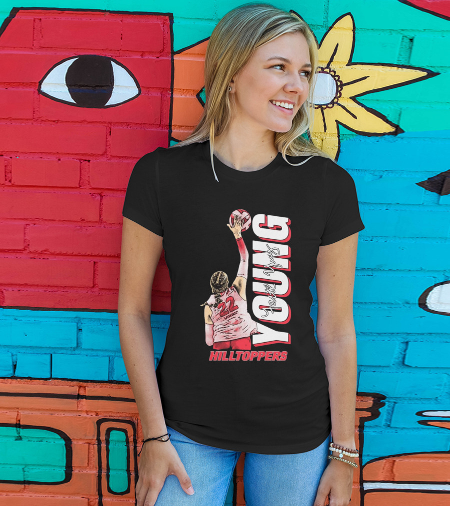 Faith Young Hilltoppers WKU Volleyball 22 Signature T-Shirt