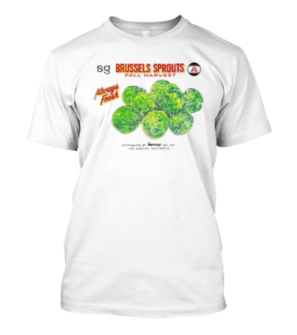Sweetgreen X MNTGE Brussels Sprouts Fall Harvest Always Fresh Los Angeles California T-Shirt