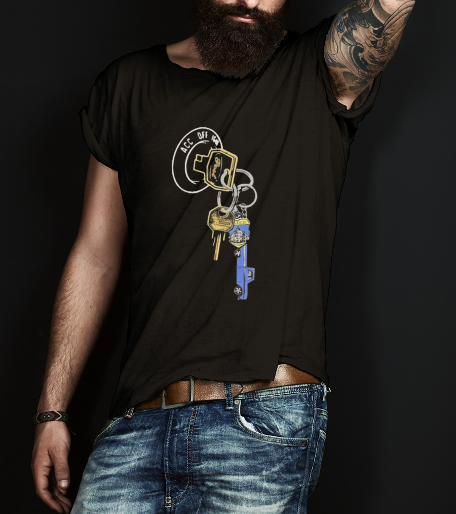 Post Malone Store F-1 Trillion Keys ACC OFF LOCK Keyring T-Shirt