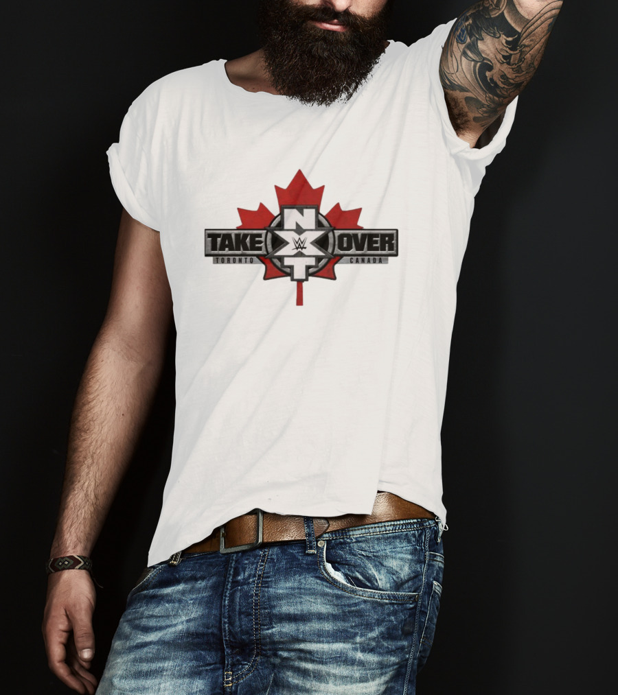 WWE NXT TakeOver Toronto Canada Maple Leaf T-Shirt