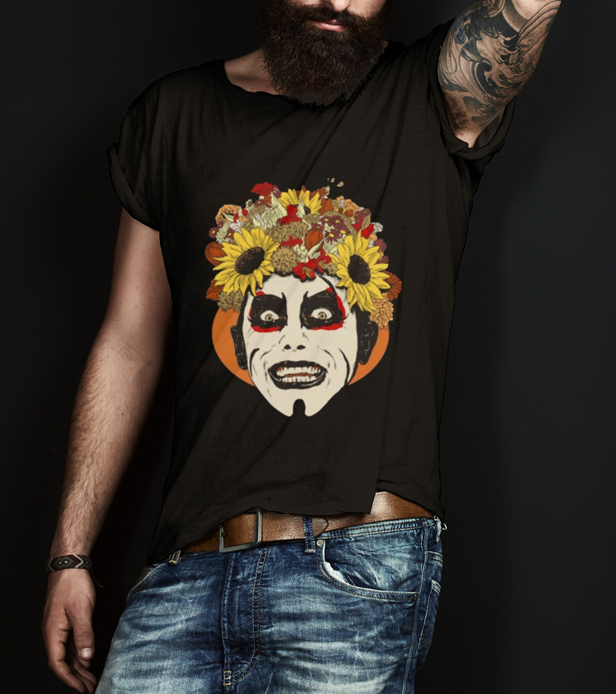 Danhausen Fallhausen Sunflower Face Paint WWE Wrestling T-Shirt