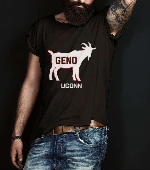 UConn Huskies Geno Basketball GOAT T-Shirt