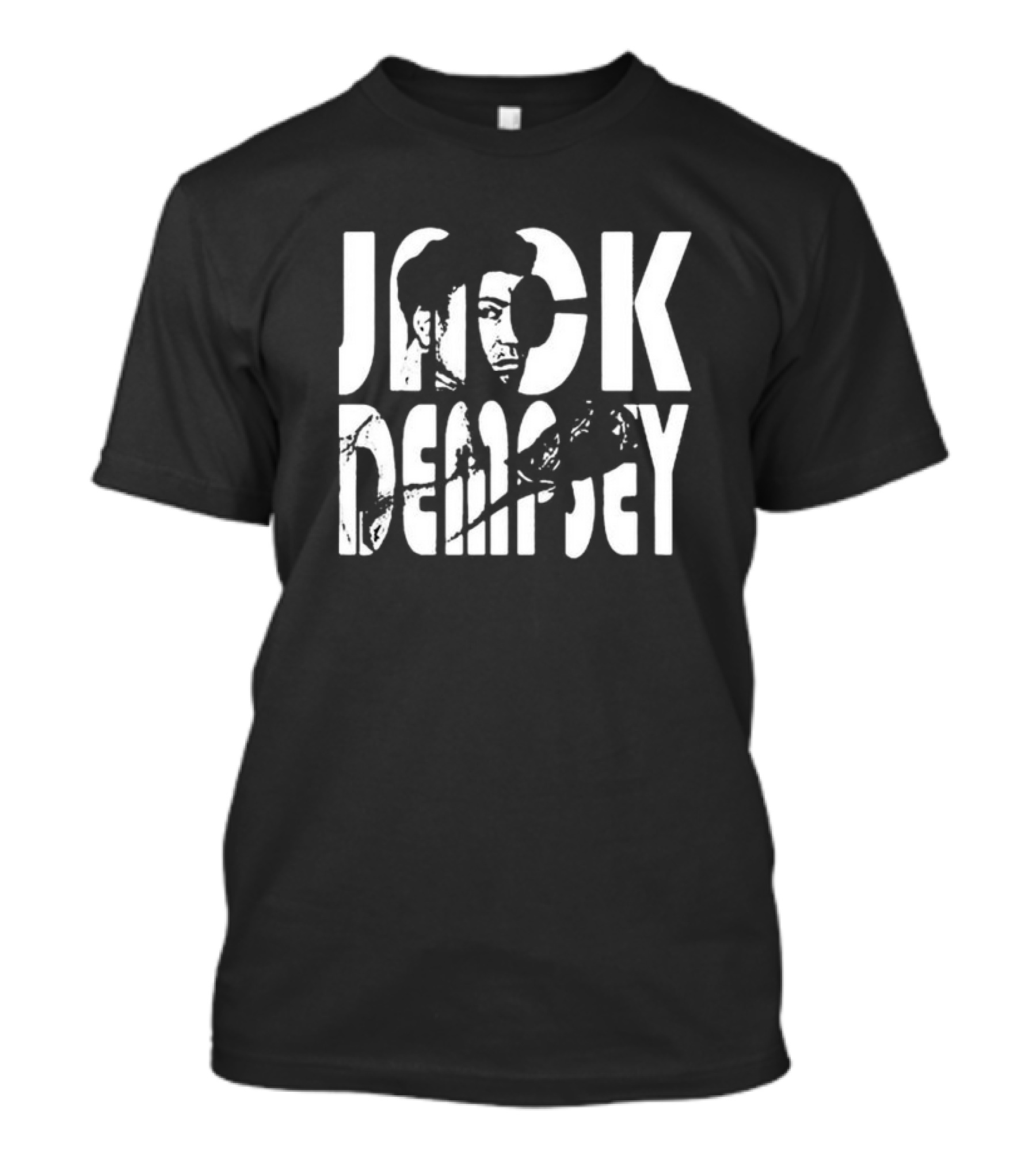 Jack Dempsey White Text Professional Boxing T-Shirt