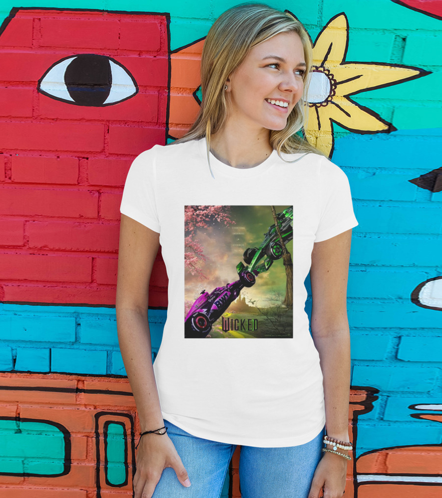 Wicked Everyone Deserves A Chance To Fly Racing Cars Vertical Sky Forest T-Shirt