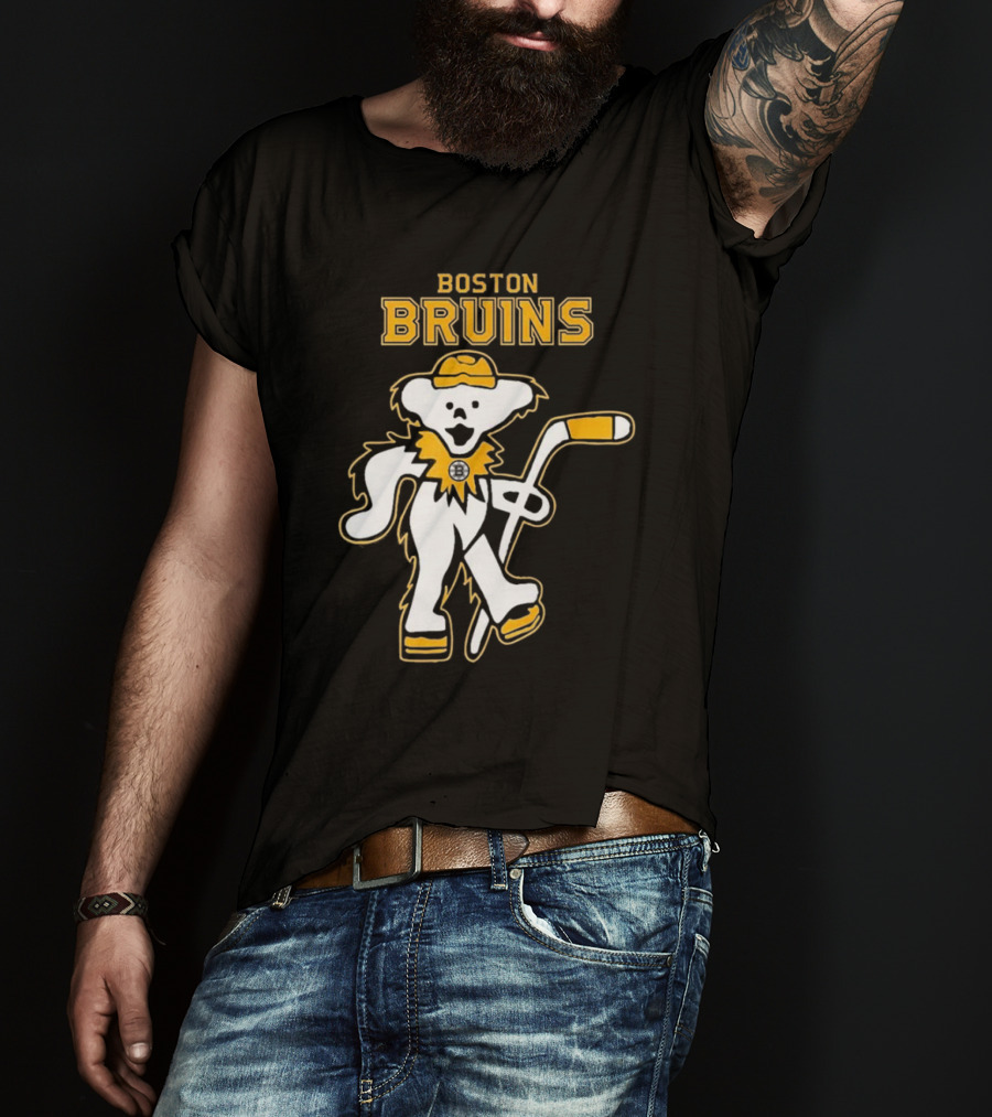 Boston Bruins Grateful Dead Dancing Bear T-Shirt
