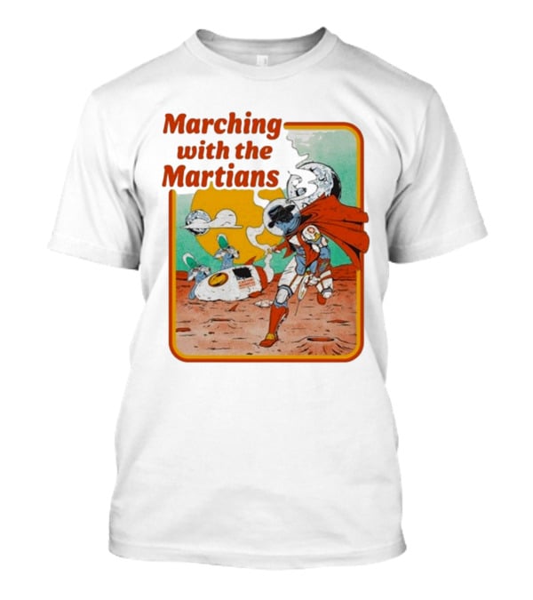 Marching With The Martians Dexter And The Moonrocks Retro Sci-Fi Adventure T-Shirt