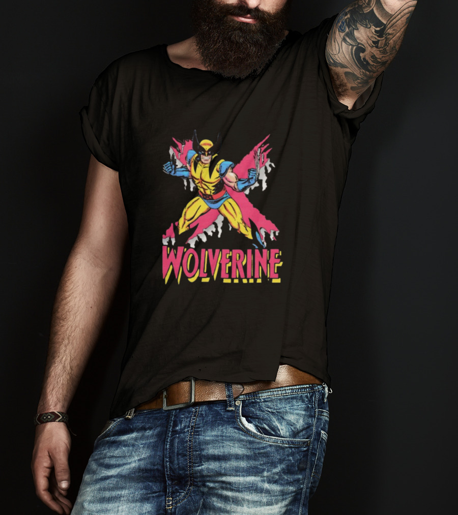 Wolverine X-Men Marvel Comics Retro Logan Character T-Shirt