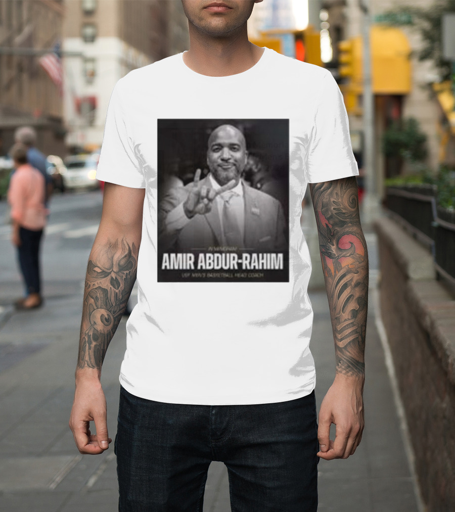 In Memoriam Amir Abdur-Rahim USF Men's Basketball Head Coach 1981-2024 T-Shirt