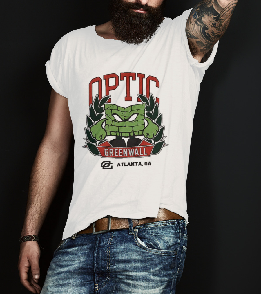 Optic Greenwall Atlanta GA City Colors T-Shirt