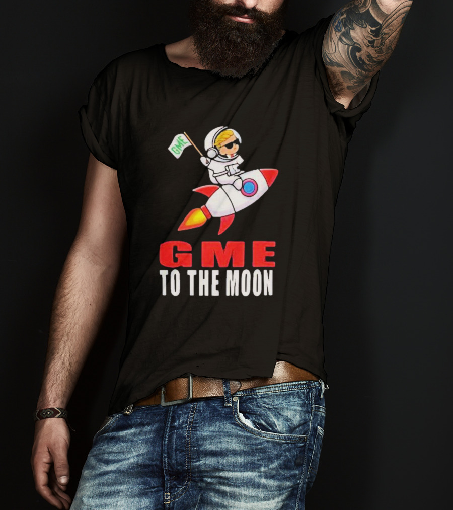 GME WallStreetBets To The Moon Astronaut Rocket T-Shirt