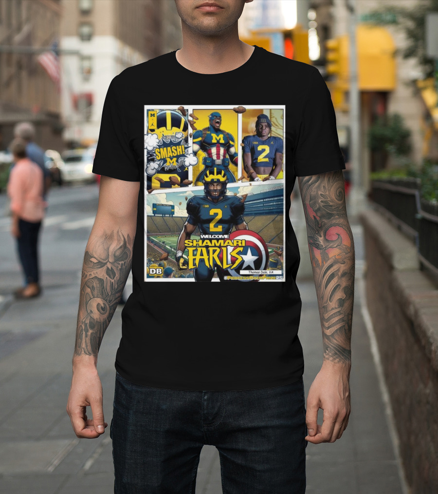 Michigan Wolverines Welcome Shamari Earls Smash Thomas Dale VA #ProcessOverPraise25 T-Shirt
