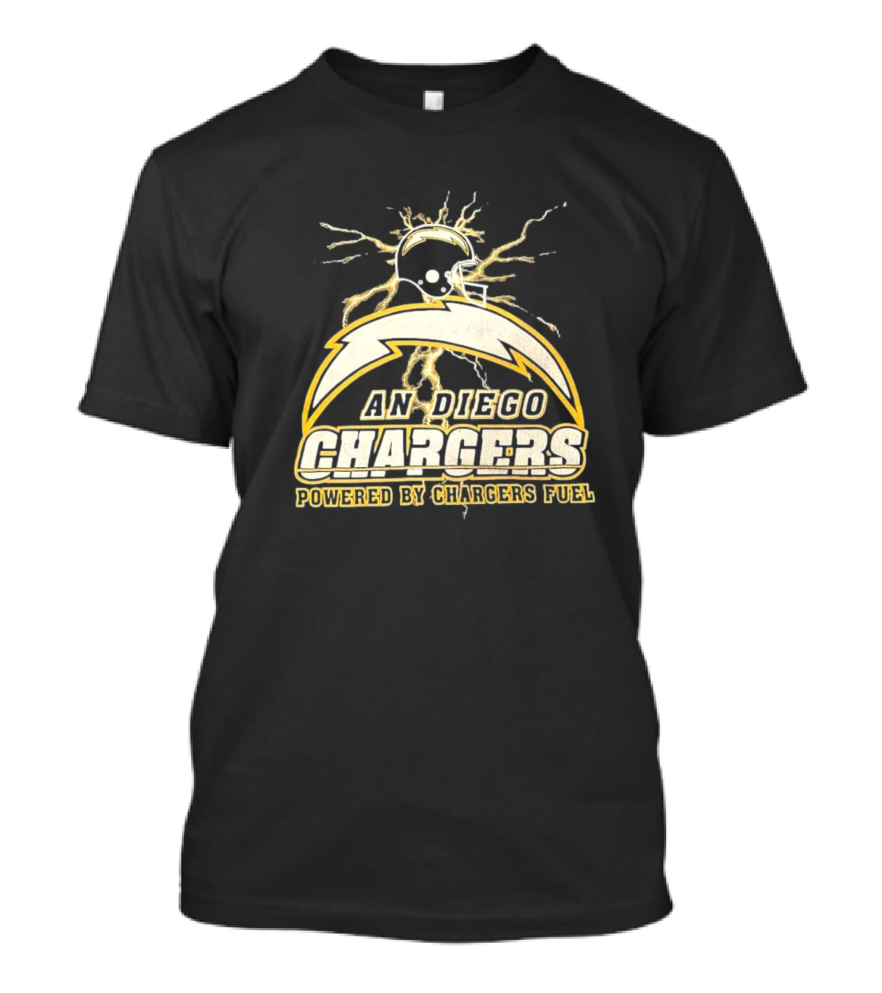 San Diego Chargers Powered By Chargers Fuel Vintage T-Shirt