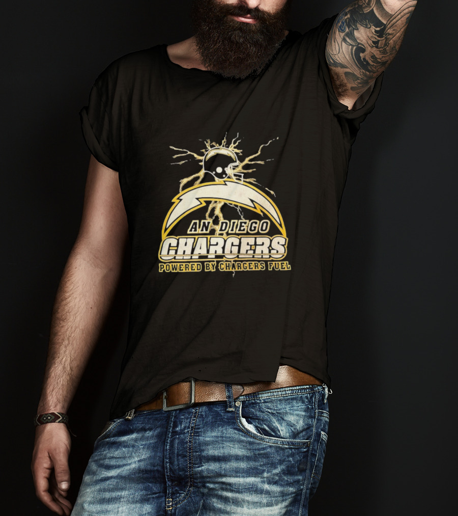 San Diego Chargers Powered By Chargers Fuel Vintage T-Shirt