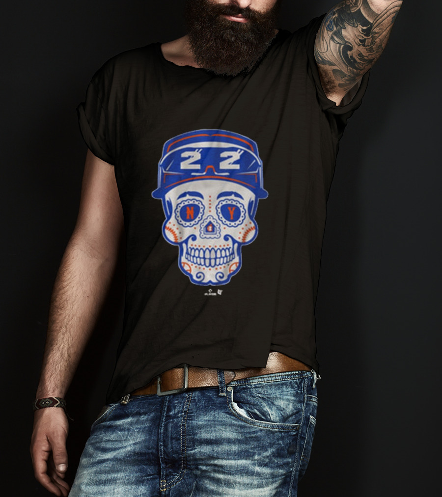 Juan Soto NY Mets Sugar Skull MLB Baseball 2025 Queens T-Shirt