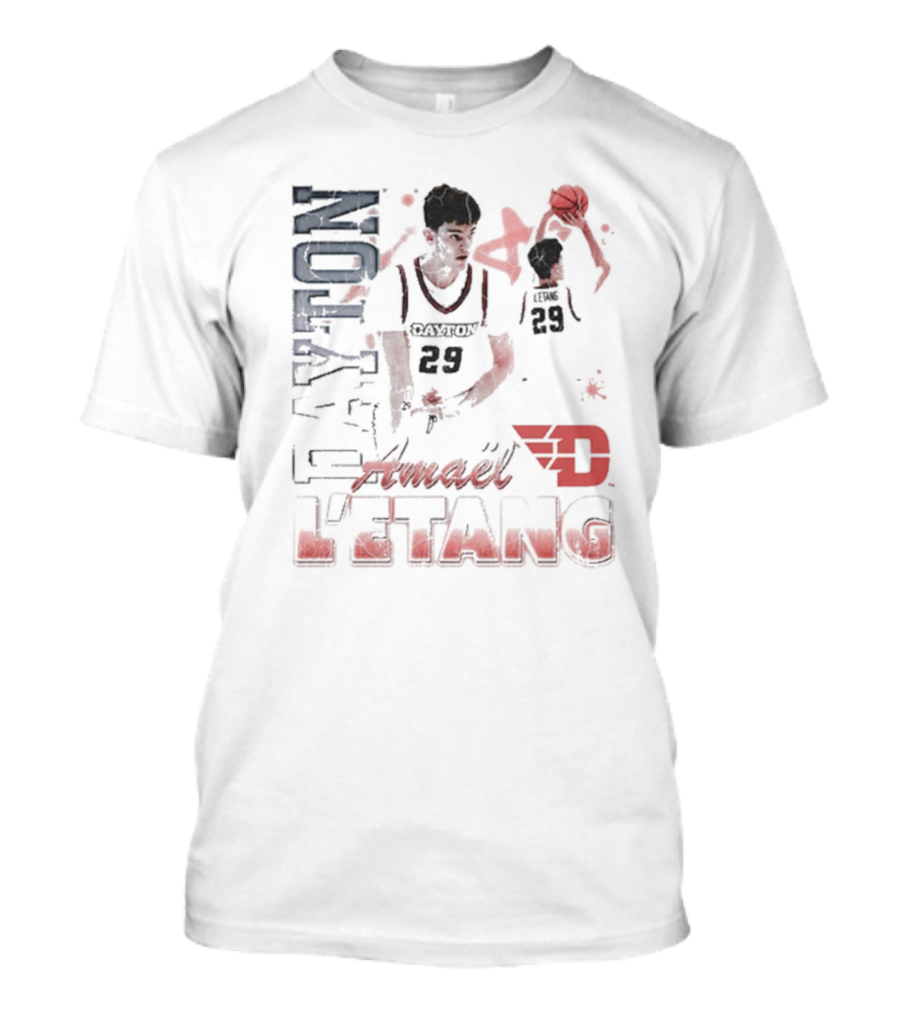 Amael L’Etang Dayton Flyers 29 Basketball 90s Dayton T-Shirt