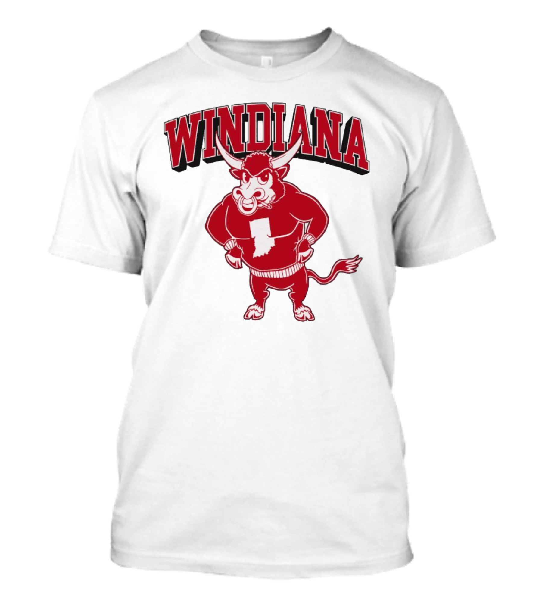 Windiana Indiana Hoosiers Football Bull Mascot T-Shirt