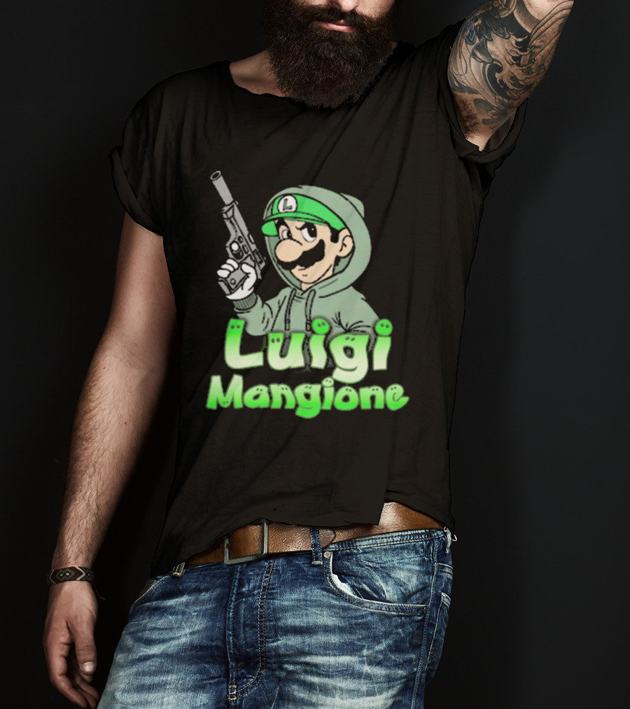 Luigi Mangione Super Mario Bros Parody That Go Hard T-Shirt