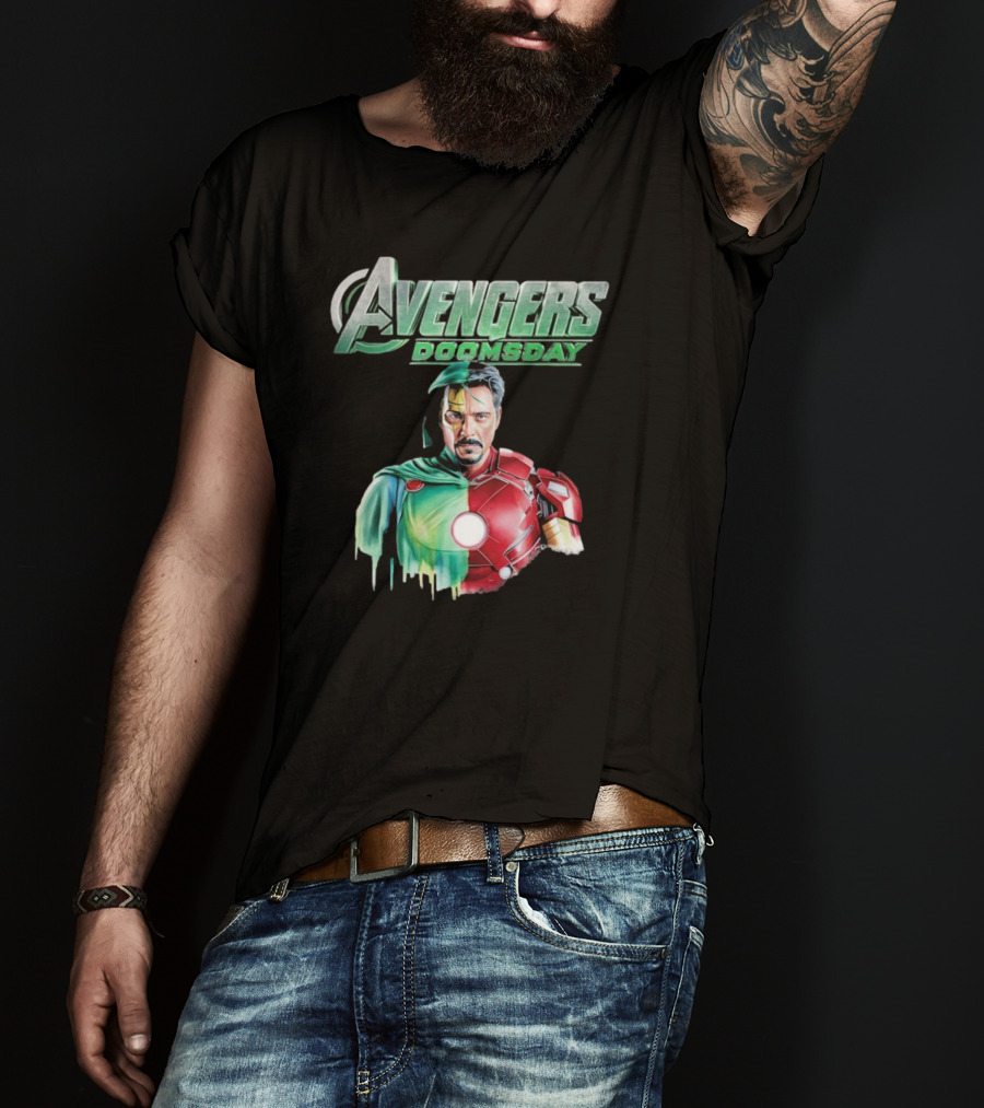 Avengers Doomsday Iron Man Superman Crossover Fusion T-Shirt