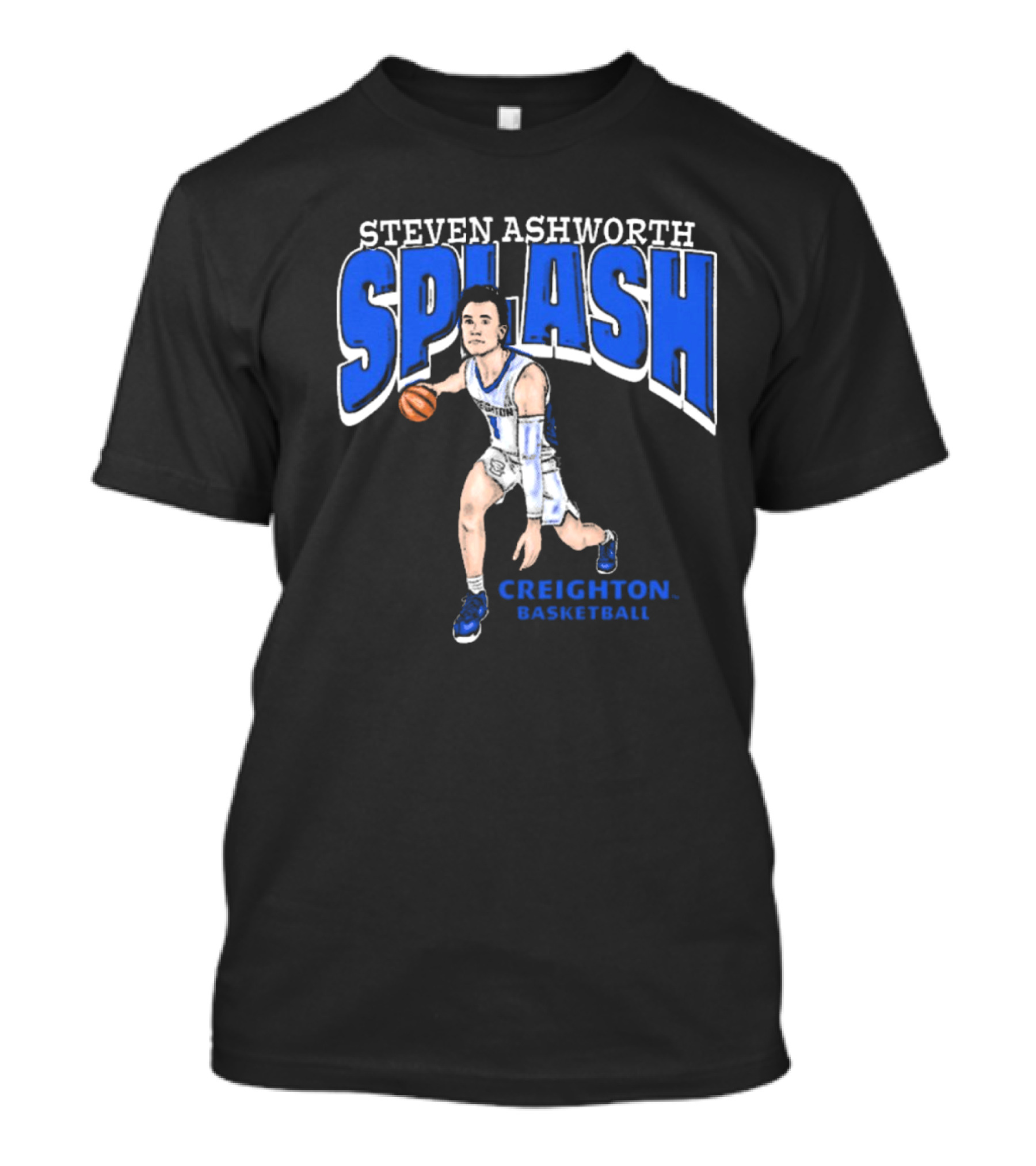 Steven Ashworth Splash Creighton Basketball Cartoon T-Shirt