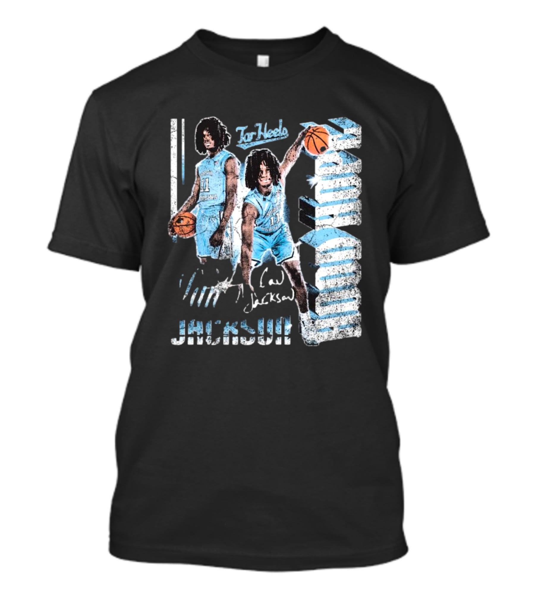 Ian Jackson North Carolina Tar Heels Basketball Signature 90s Hood Hope T-Shirt