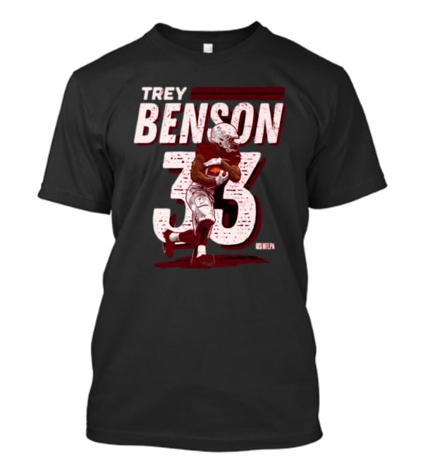Trey Benson NFLPA #33 Vintage Arizona Cardinals T-Shirt