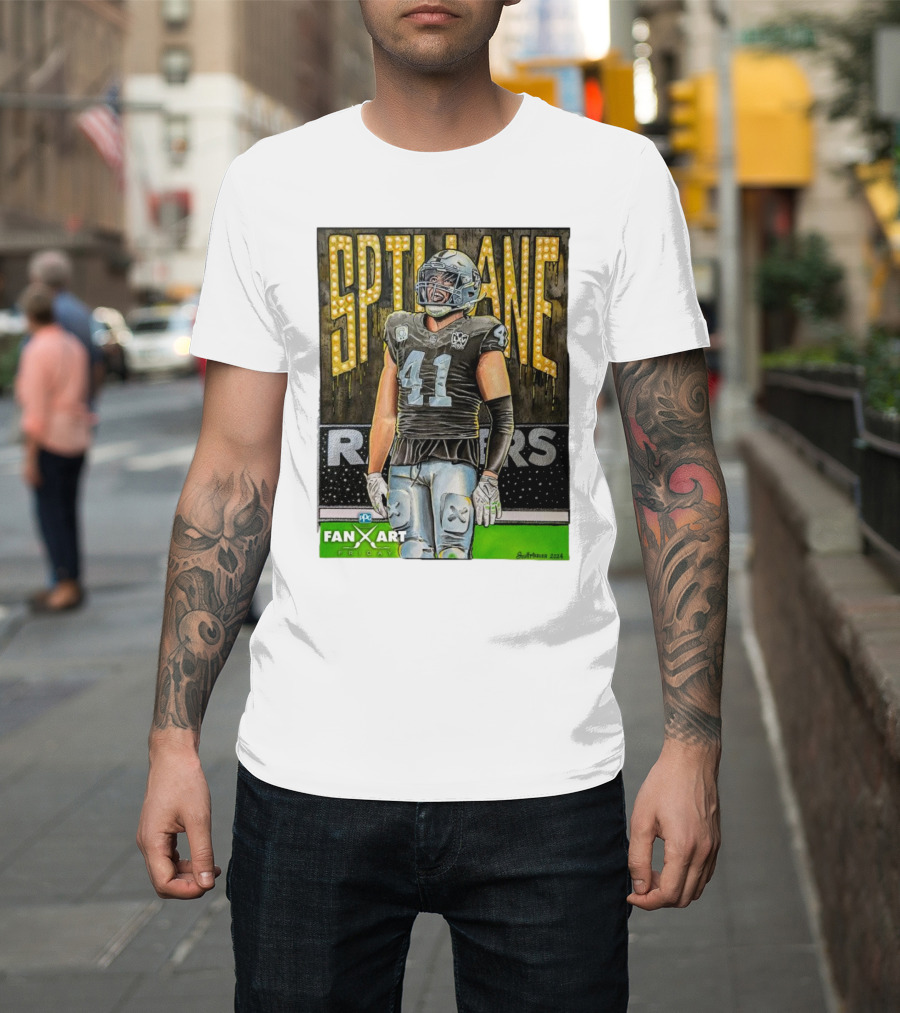 Las Vegas Raiders Spillane 41 Fan Art Friday T-Shirt