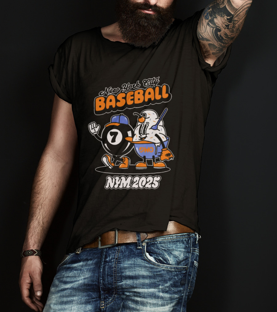 New York City Baseball Magic 7 Ball Nym 2025 T-Shirt