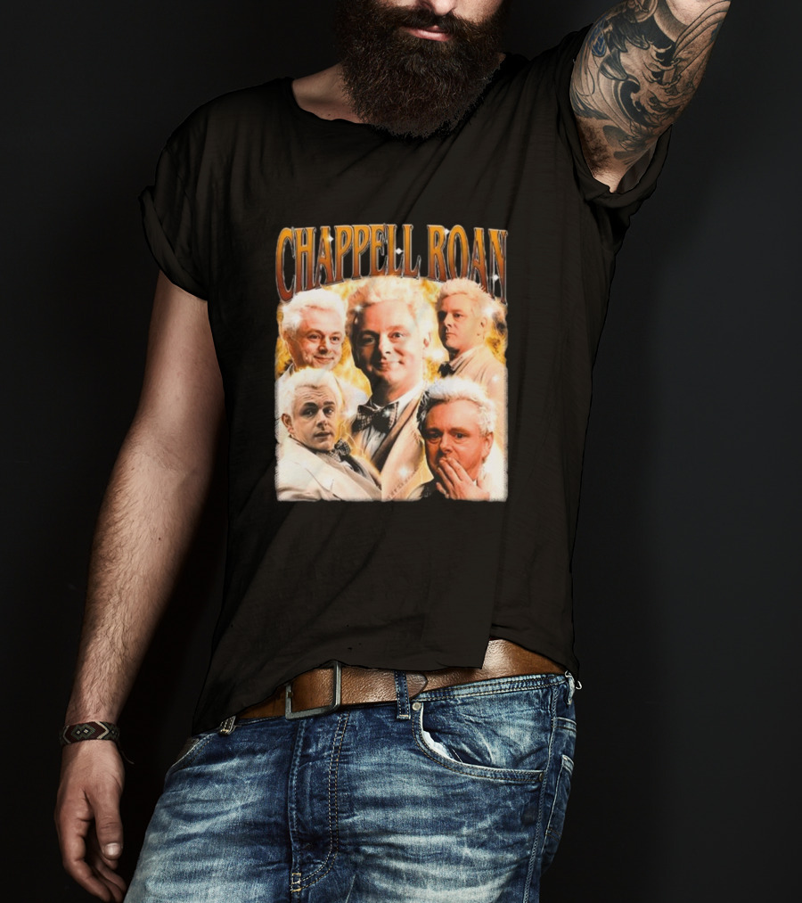 Chappell Roan Aziraphale Good Omens Angelic Characters Collage T-Shirt