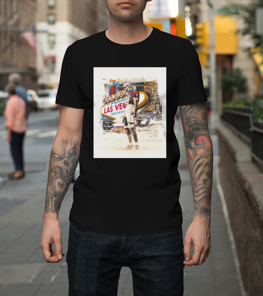 Texas A&M Aggies vs USC Trojans Welcome to Fabulous Las Vegas Nevada December 27 2024 Allegiant Stadium SRS Distribution Las Vegas Bowl T-Shirt